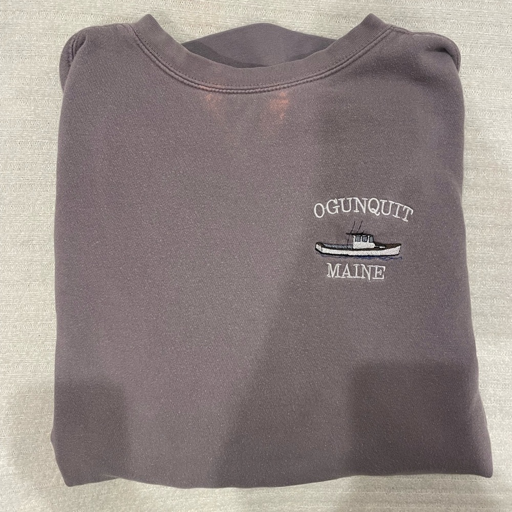 Ogunquit XL comfort colors purple sweatshirt